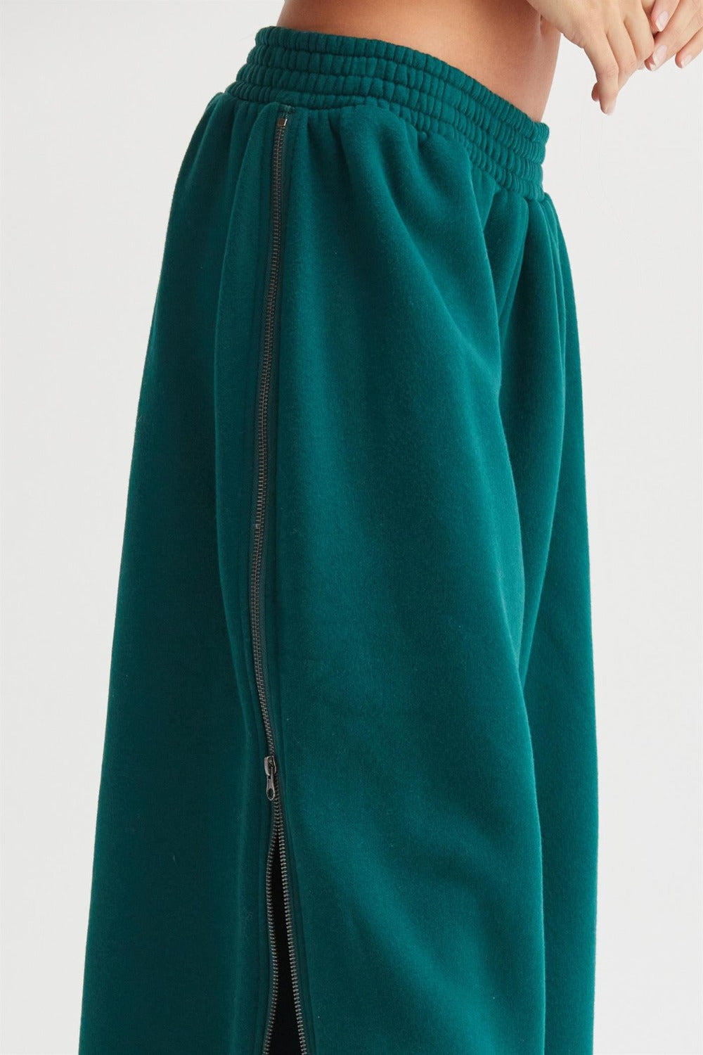 Wide-Leg Side Zipper Sweatpants Y2K Wide Pants, Vintage aesthetic pants