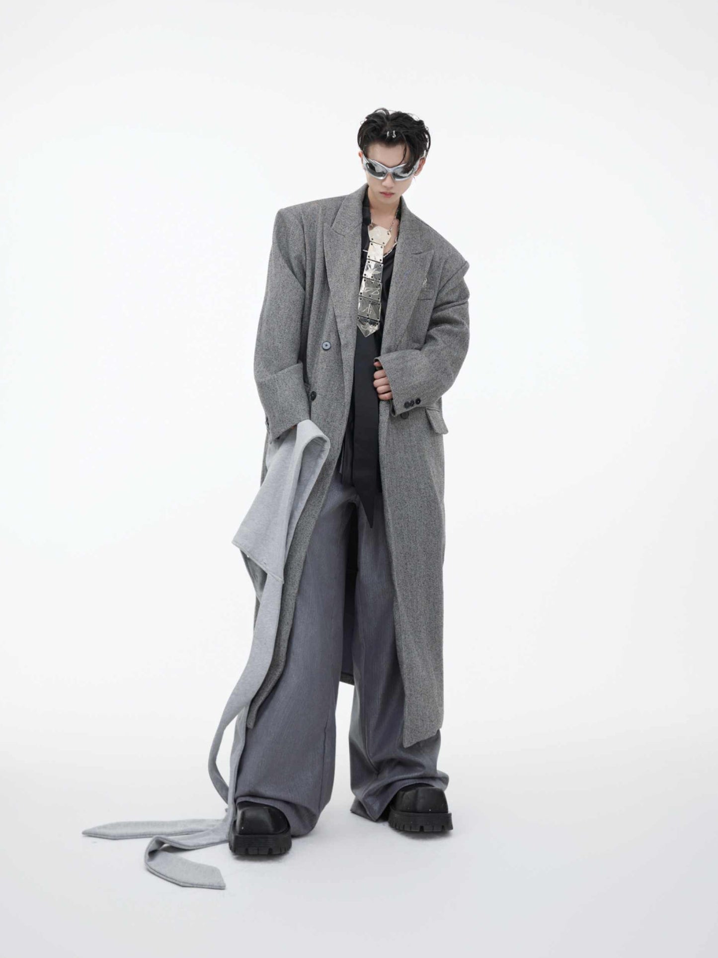 Loose High-end Long Coat For Men