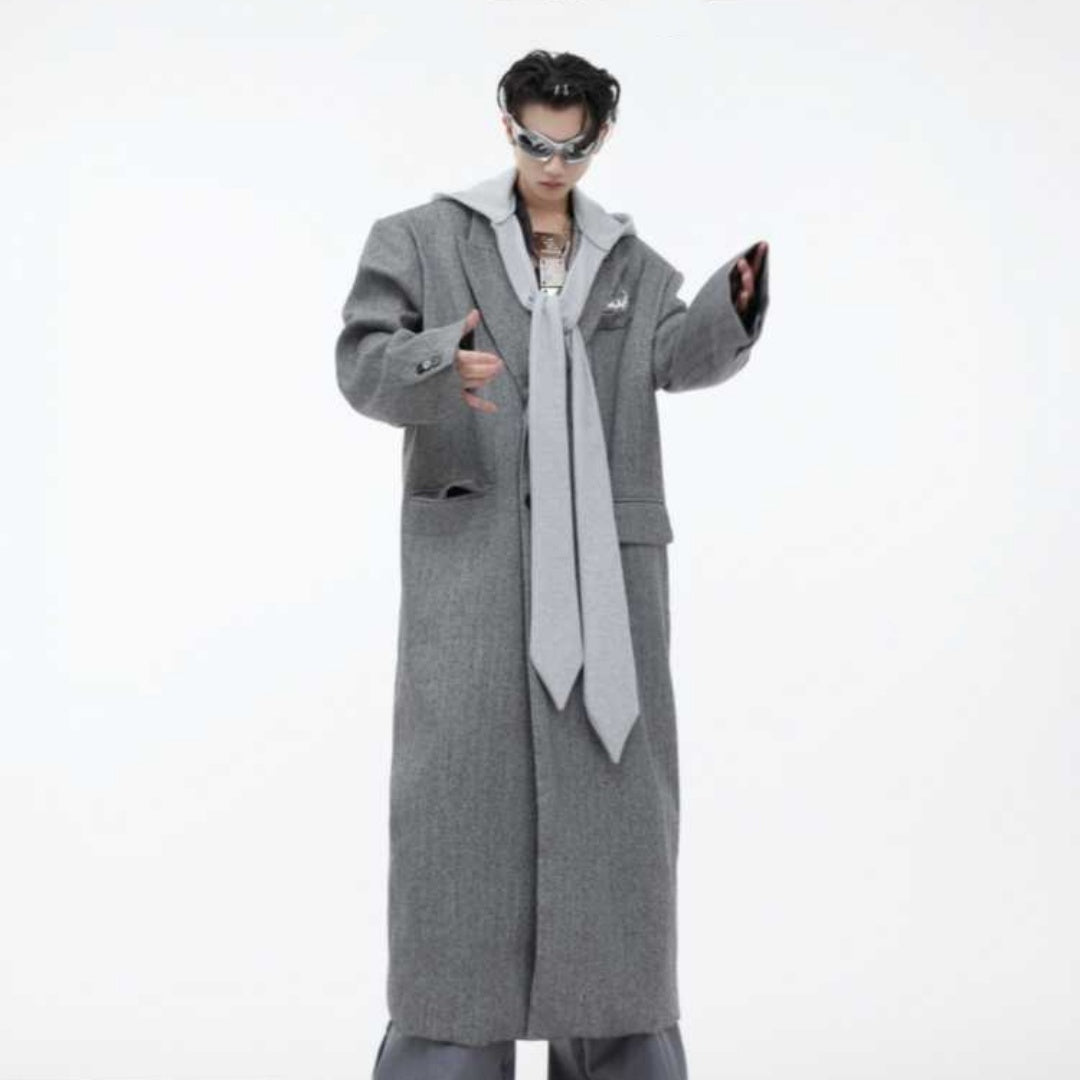 Loose High-end Long Coat For Men